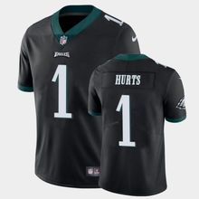 Mens Philadelphia Eagles #1 Jalen Hurts Black Vapor Limited NFL Jersey